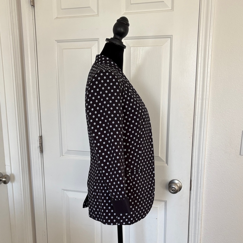 The Limited Navy and White Polka Dot Blazer - Picture 4 of 15